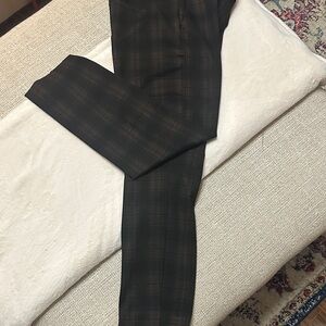 Liverpool Women's Black and Brown Plaid Pants